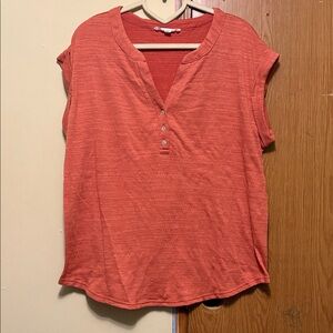 Jane and Delancey Coral Blouse
